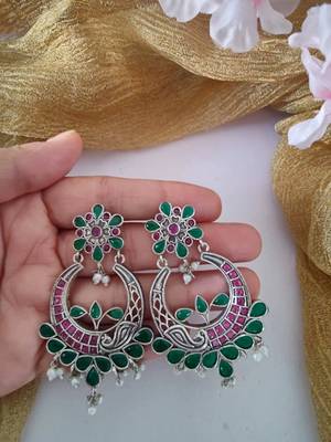 Stone Chandbali Earrings 2