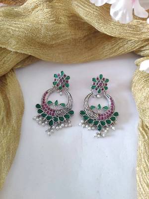 Stone Chandbali Earrings 4