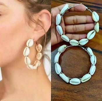 Shell Cowrie Earrings 1