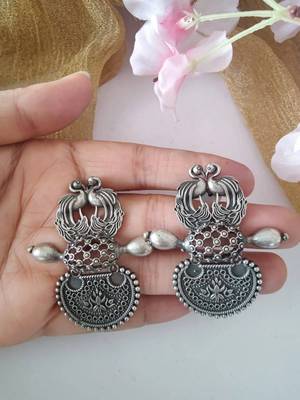 Silver Plated Trendy Earrings 1