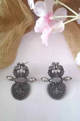 Silver Plated Trendy Earrings