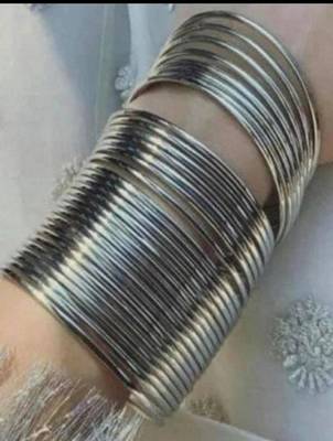 German Silver Black polish bangles 1
