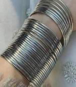 German Silver Black polish bangles