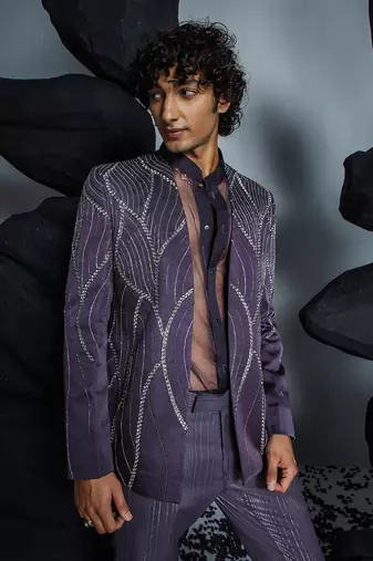 Deep purple symphony jacket set