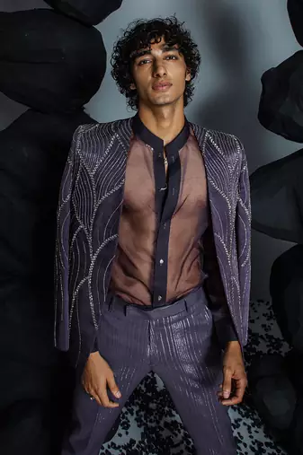 Deep purple symphony jacket set