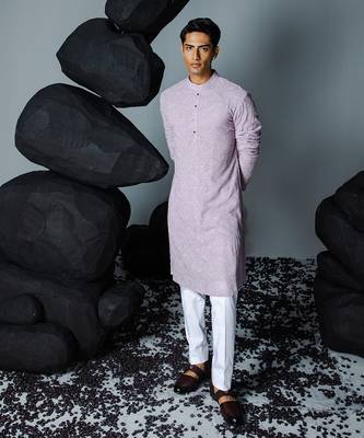 Misty lilac kurta set 1