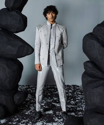 Grey chrome jacket set 1