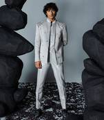 Grey chrome jacket set