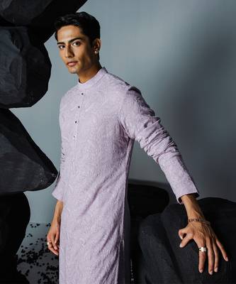 Misty lilac kurta set 4