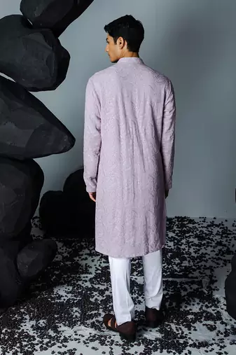 Misty lilac kurta set