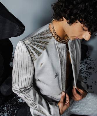 Grey chrome jacket set 5