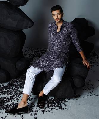 Deep purple sitaara kurta set 1