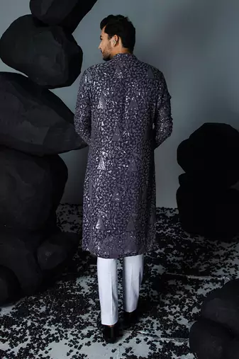 Deep purple sitaara kurta set