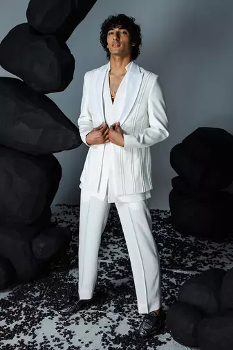 Ivory charm jacket set