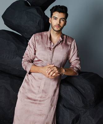 Mauve leaf kurta set 4
