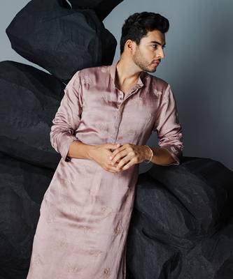 Mauve leaf kurta set 5