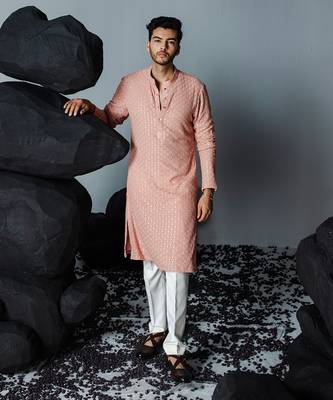 Peach bagh kurta set 1