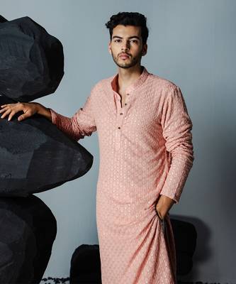 Peach bagh kurta set 2
