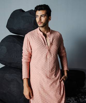 Peach bagh kurta set 3