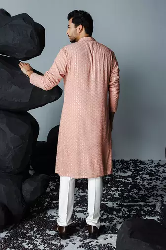 Peach bagh kurta set