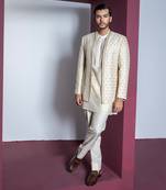 Cream moondust jacket set