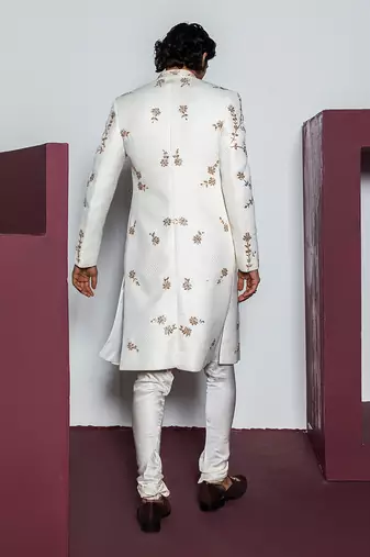 Ivory royal sherwani set
