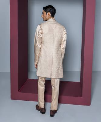 Rose pink afra kurta shrug set 2
