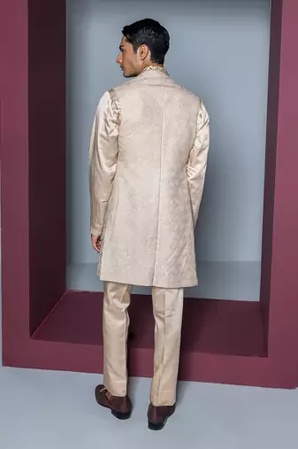 Rose pink afra kurta shrug set