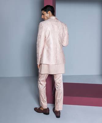Light pink khwaab jacket set 2