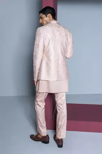 Light pink khwaab jacket set