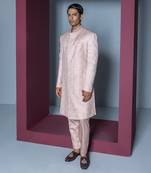 Nude pink nirvana sherwani set