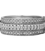 Women silver-plated embellished designer bangles