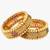 Women set of 2 24k gold-plated stone-studded embellished designer bangles