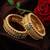 Women set of 2 24k gold-plated stone-studded embellished designer bangles