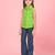 Aarika girls green-navy blue colour top and pant