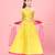 Aarika girls yellow-yellow colour lehenga choli
