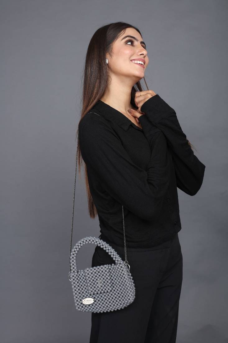 Handmade bead cross body bags