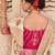 Cream soft cotton heavy thread embroidery with jacquard work saree with blouse