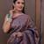 Kimisha women's bottle green silk saree with unstitched blouse piece