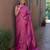Kimisha women's magenta silk saree with unstitched blouse piece