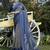 Blue zari with foil emblished organza designer saree with blouse