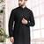 Treemoda men chikankari floral embroidery georgette straight kurta
