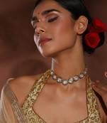 Gold kundan neckpiece
