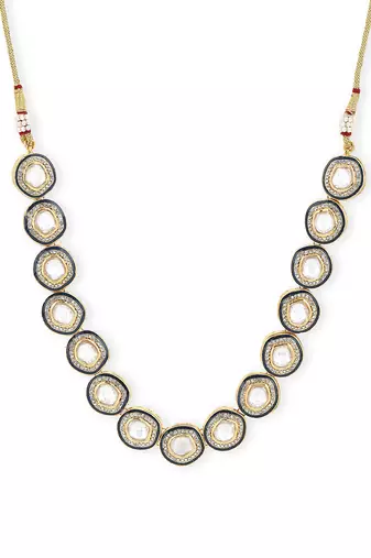 Gold kundan neckpiece