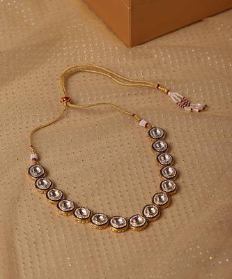 Gold kundan neckpiece 4