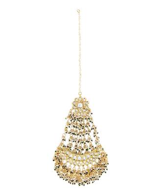 Gold kundan earrings 3