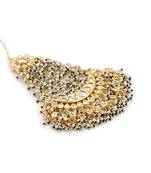 Gold kundan earrings