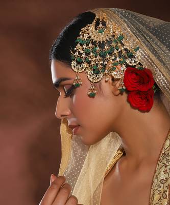 Gold kundan jhoomar 1
