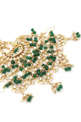Gold kundan jhoomar