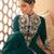 Dark green color georgette semi stitched embroidered designer suit
